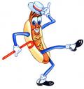 dancing hot dog